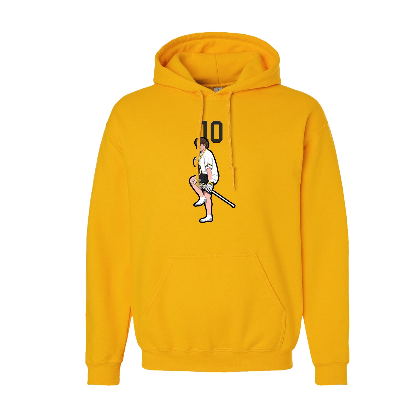 Youth Hoodie — Number Top in Gold