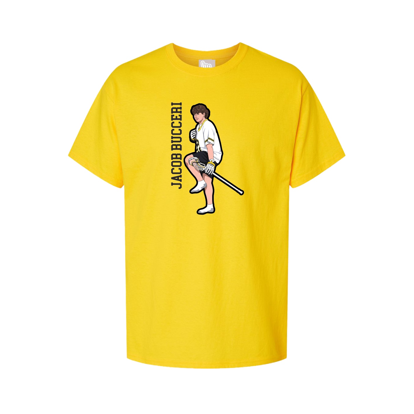 Youth Tee — Name Vertical in Gold