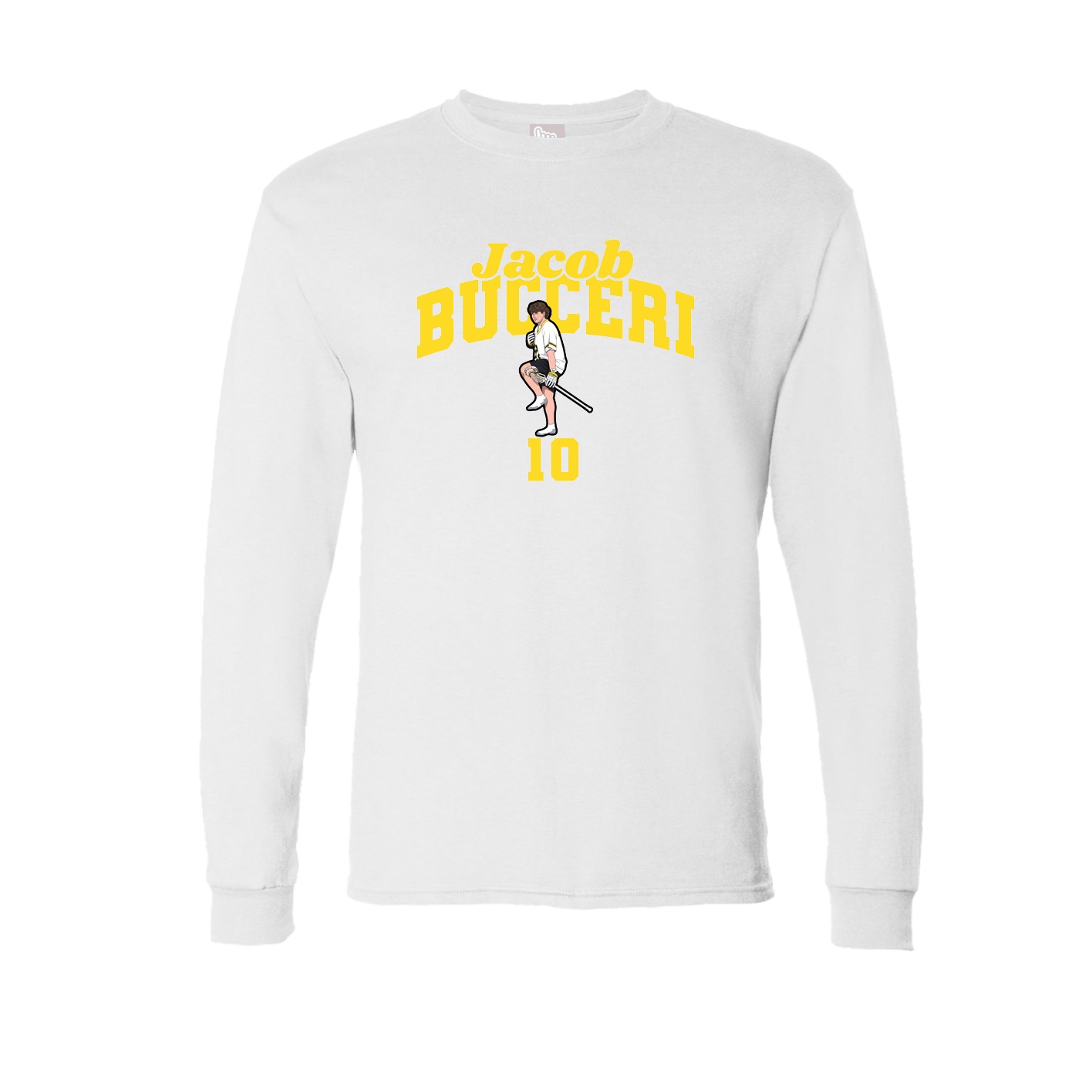 Long Sleeve Tee — Signature Arch in White