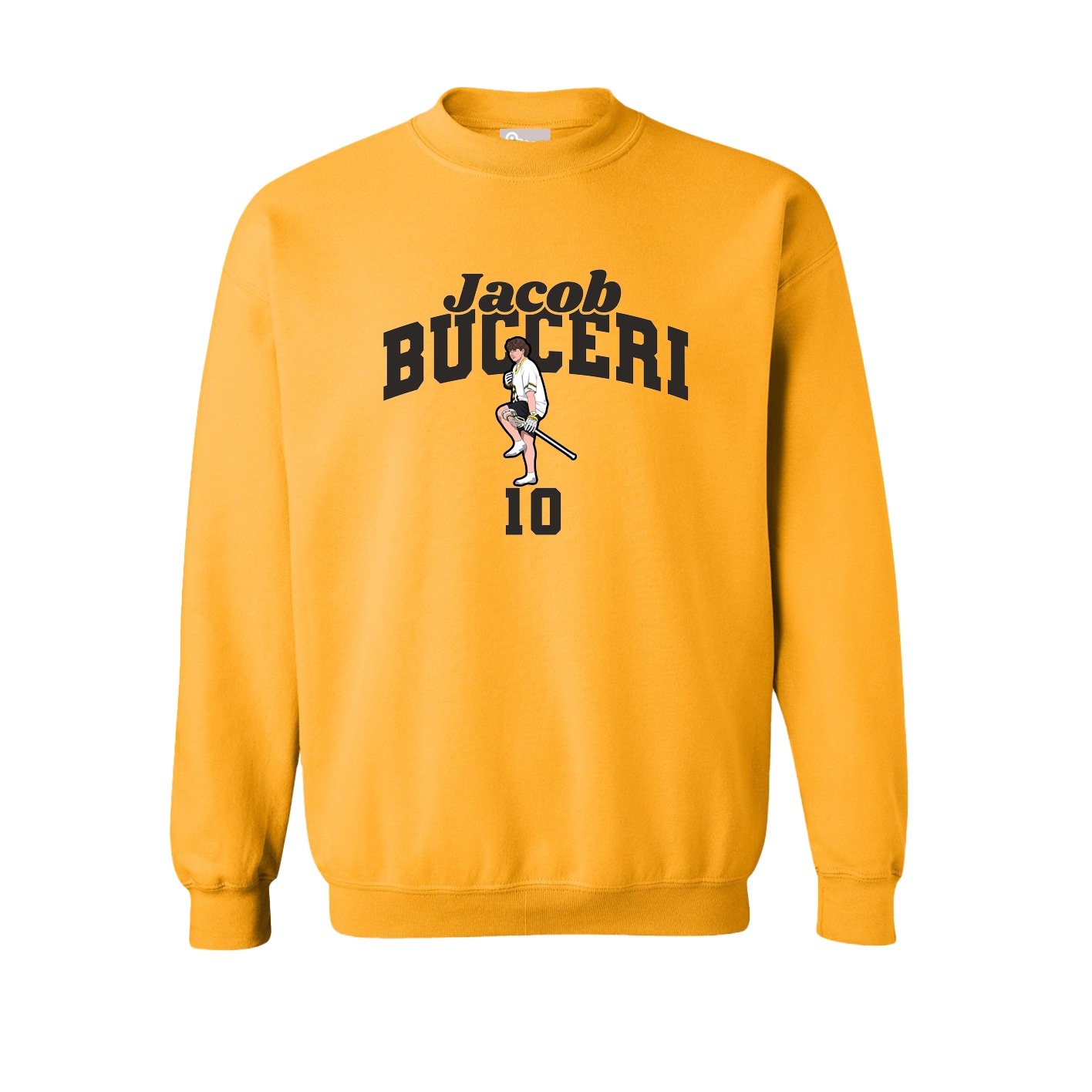 Fleece Crew — Signature Arch in Gold