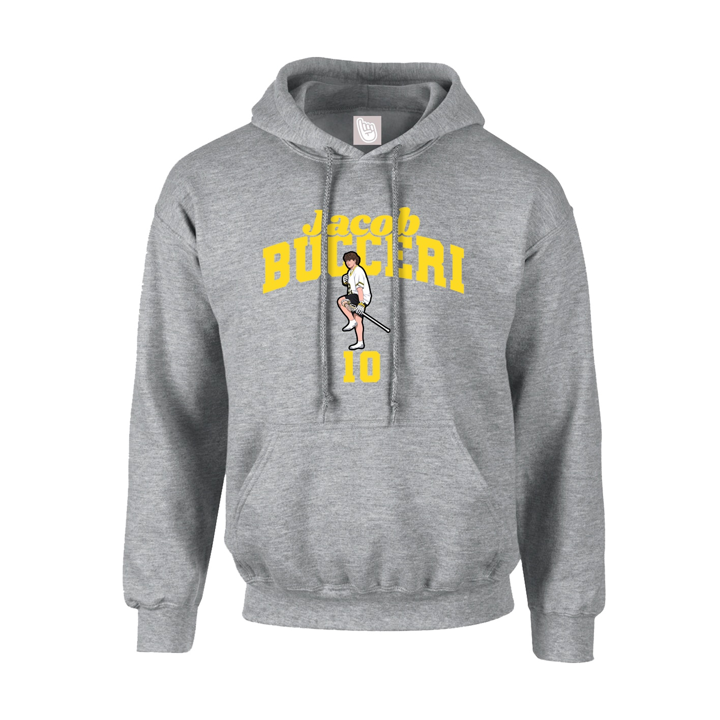 Youth Hoodie — Signature Arch in Grey