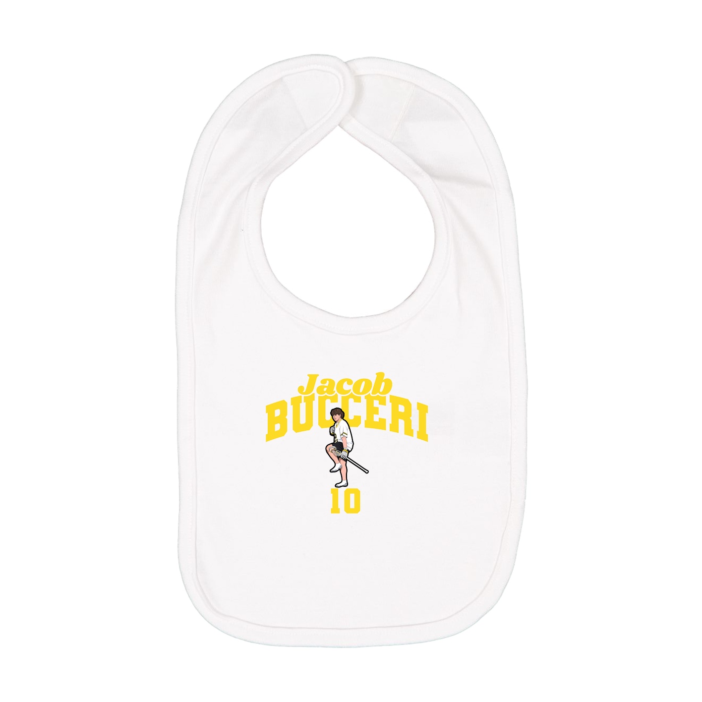 Infant Bib — Signature Arch in White