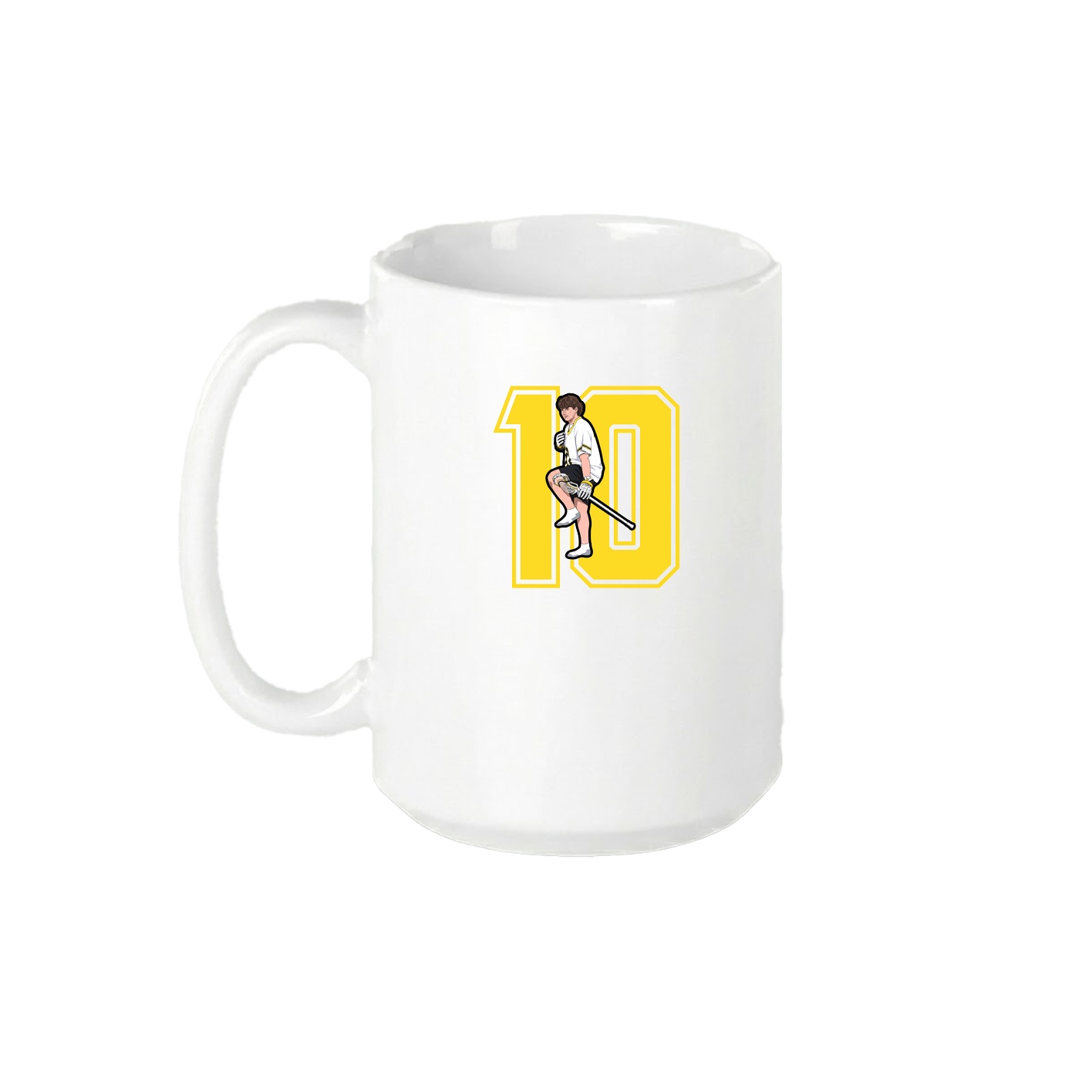 15oz Coffee Mug — Number in White