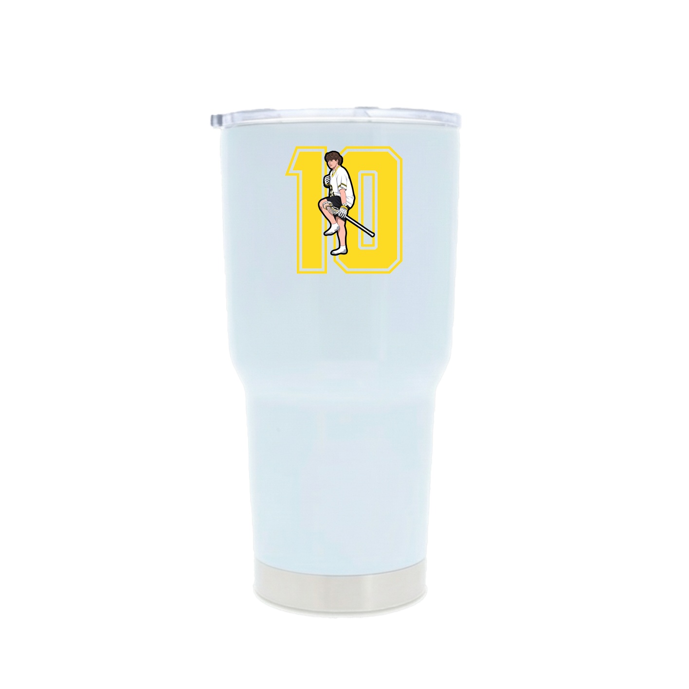 30oz Stainless Steel Tumbler — Number in White