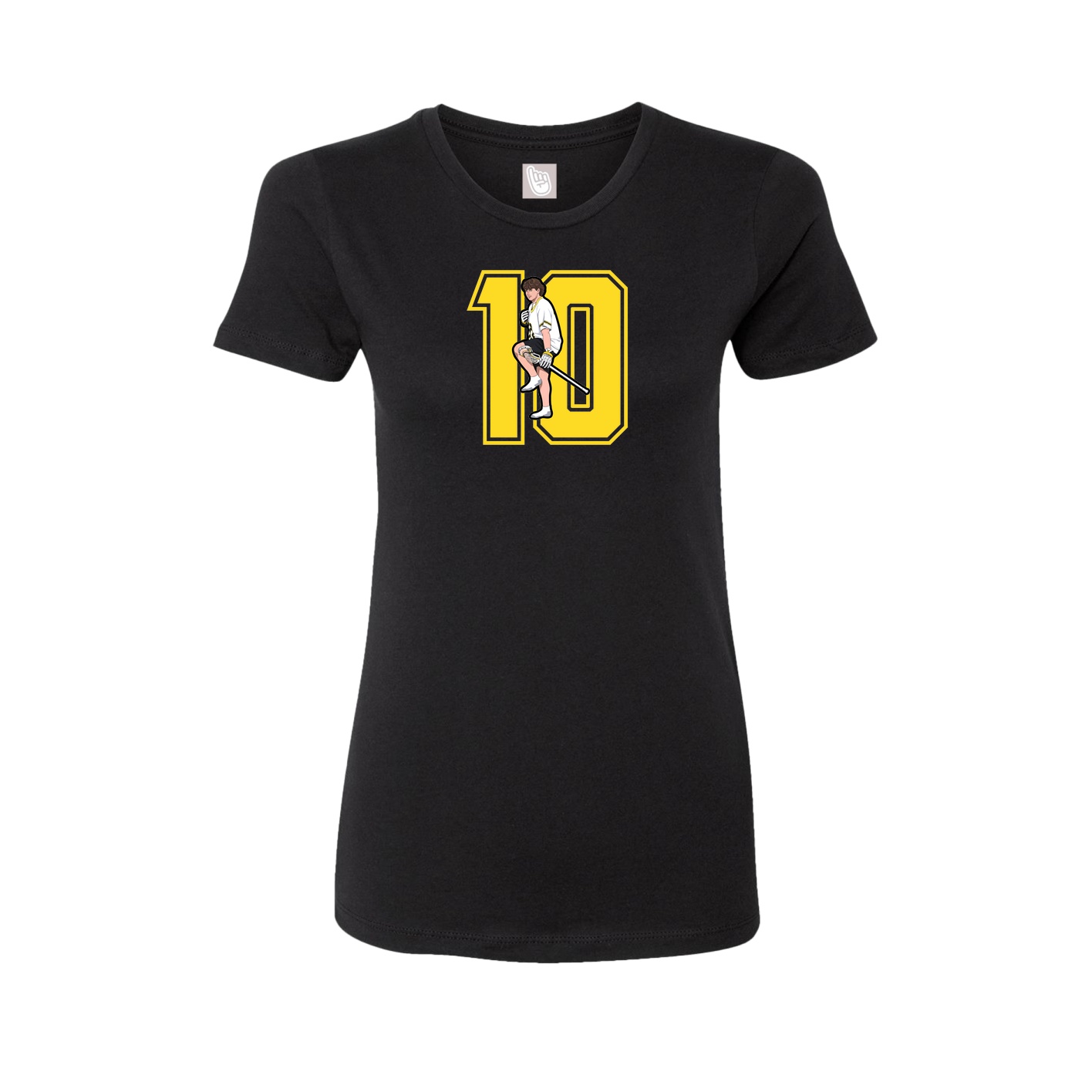Womens Tee — Number in Black