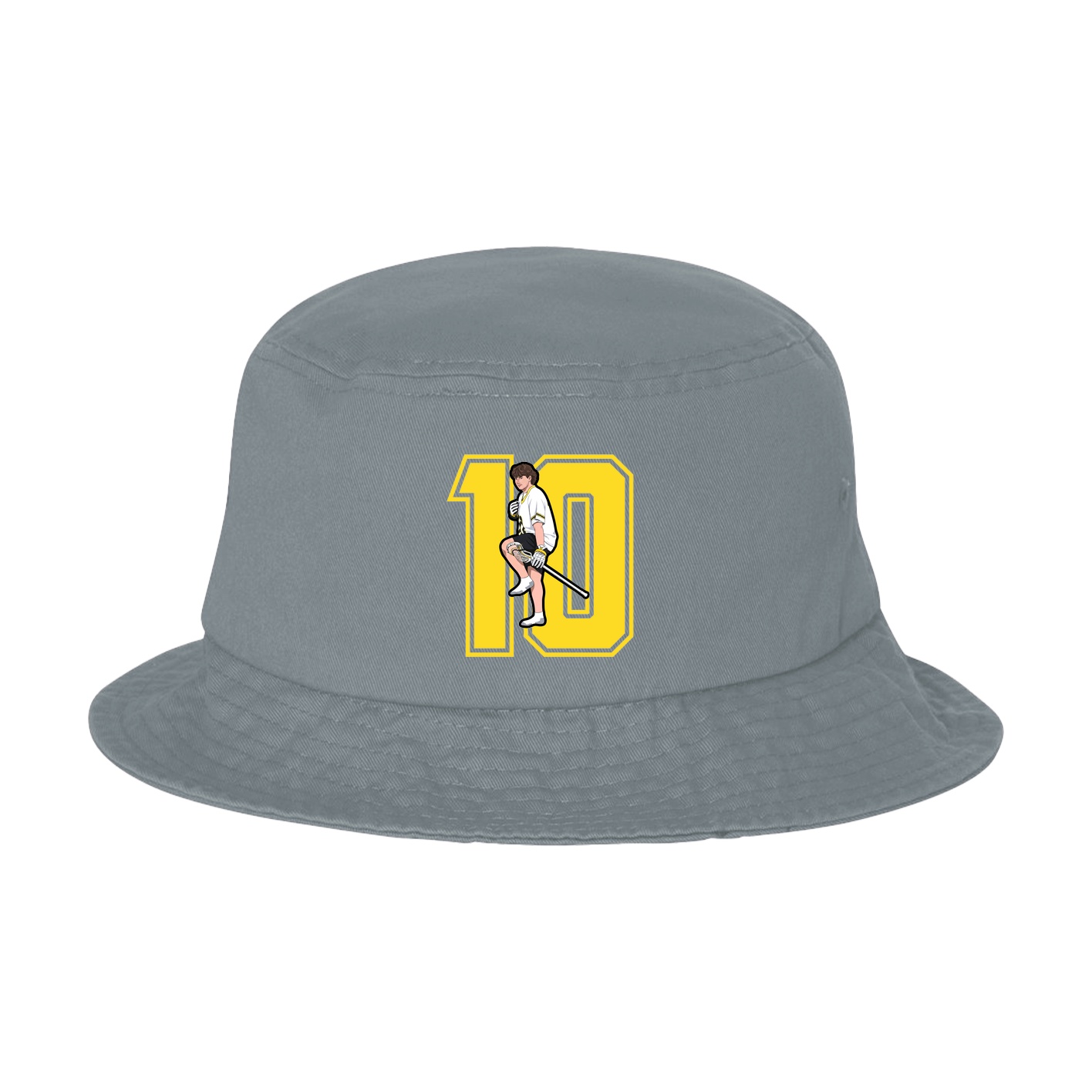 Bucket Cap — Number in Grey