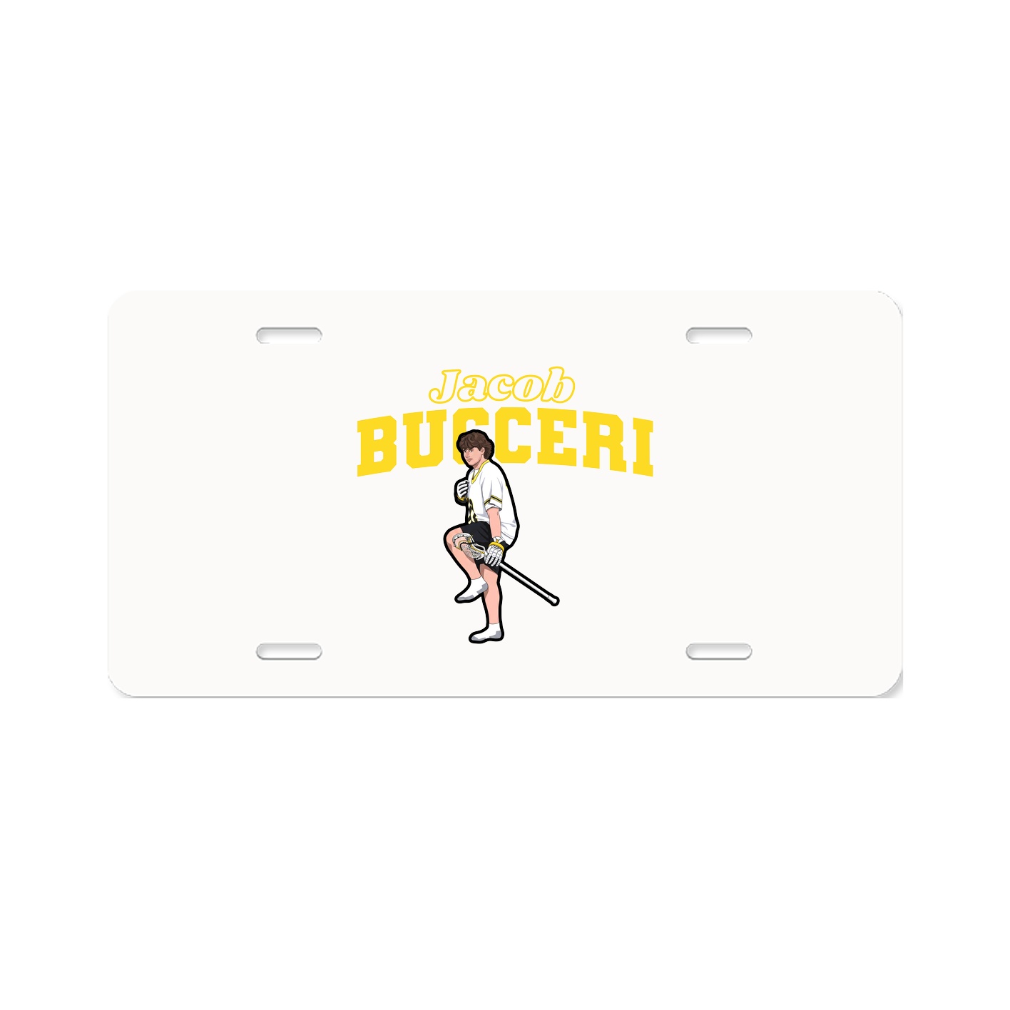License Plate — Name Arch in Classic