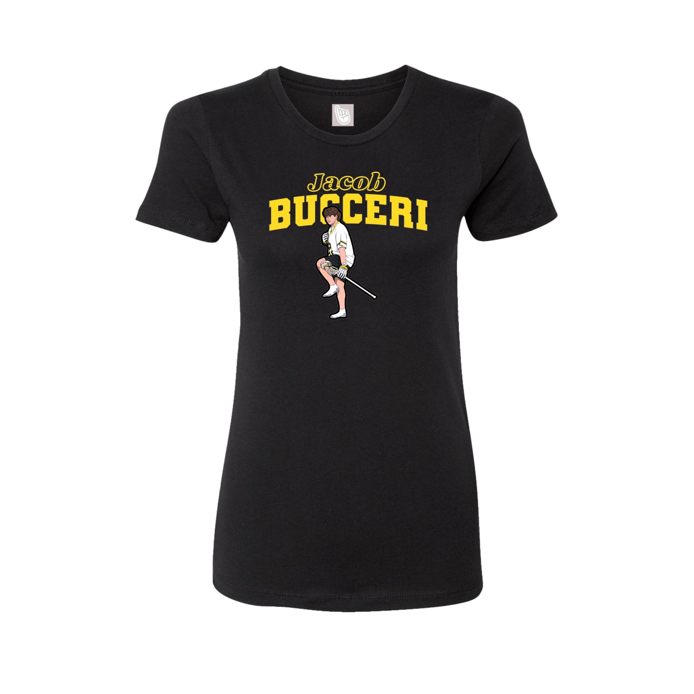 Womens Tee — Name Arch in Black