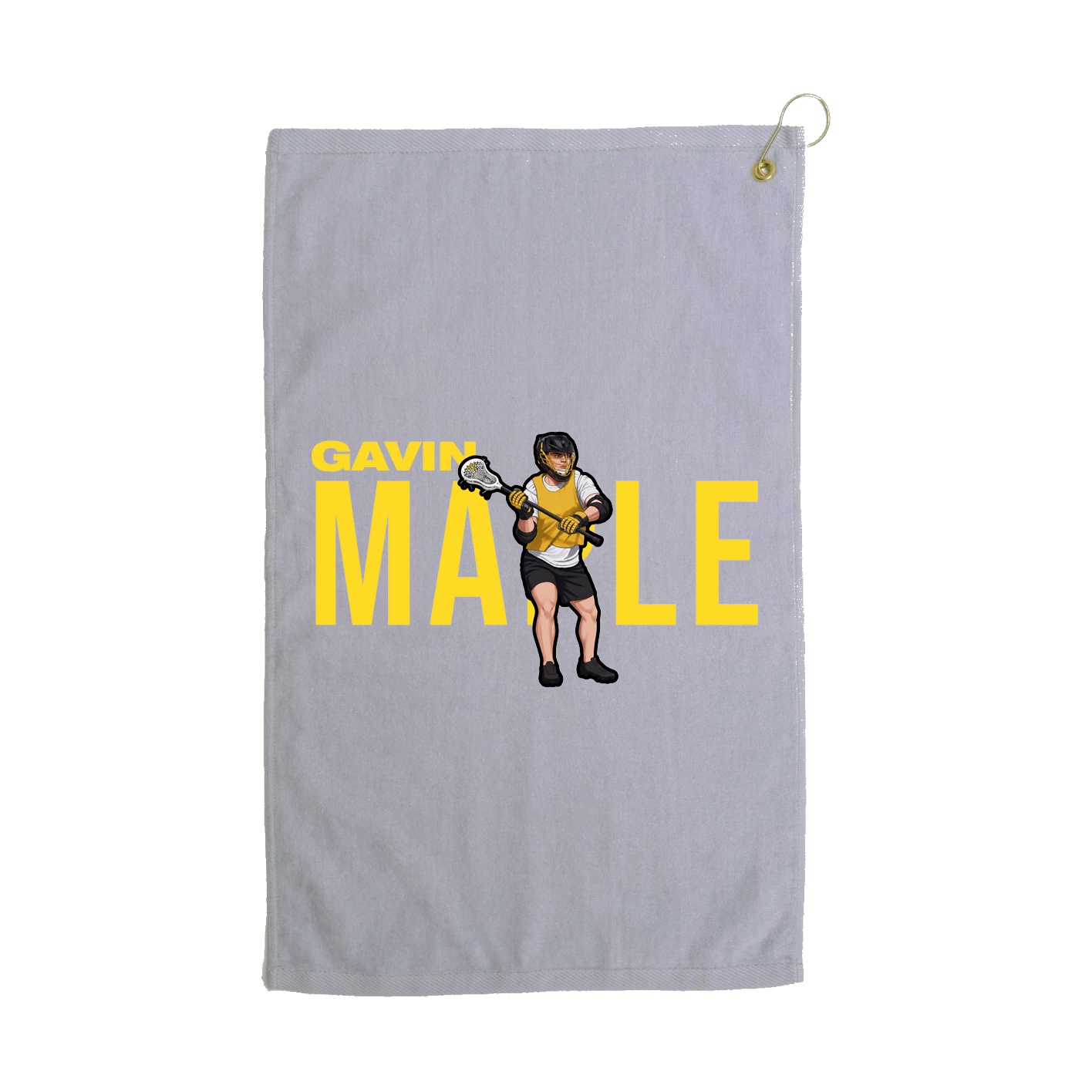Golf Towel — Player Name in Grey