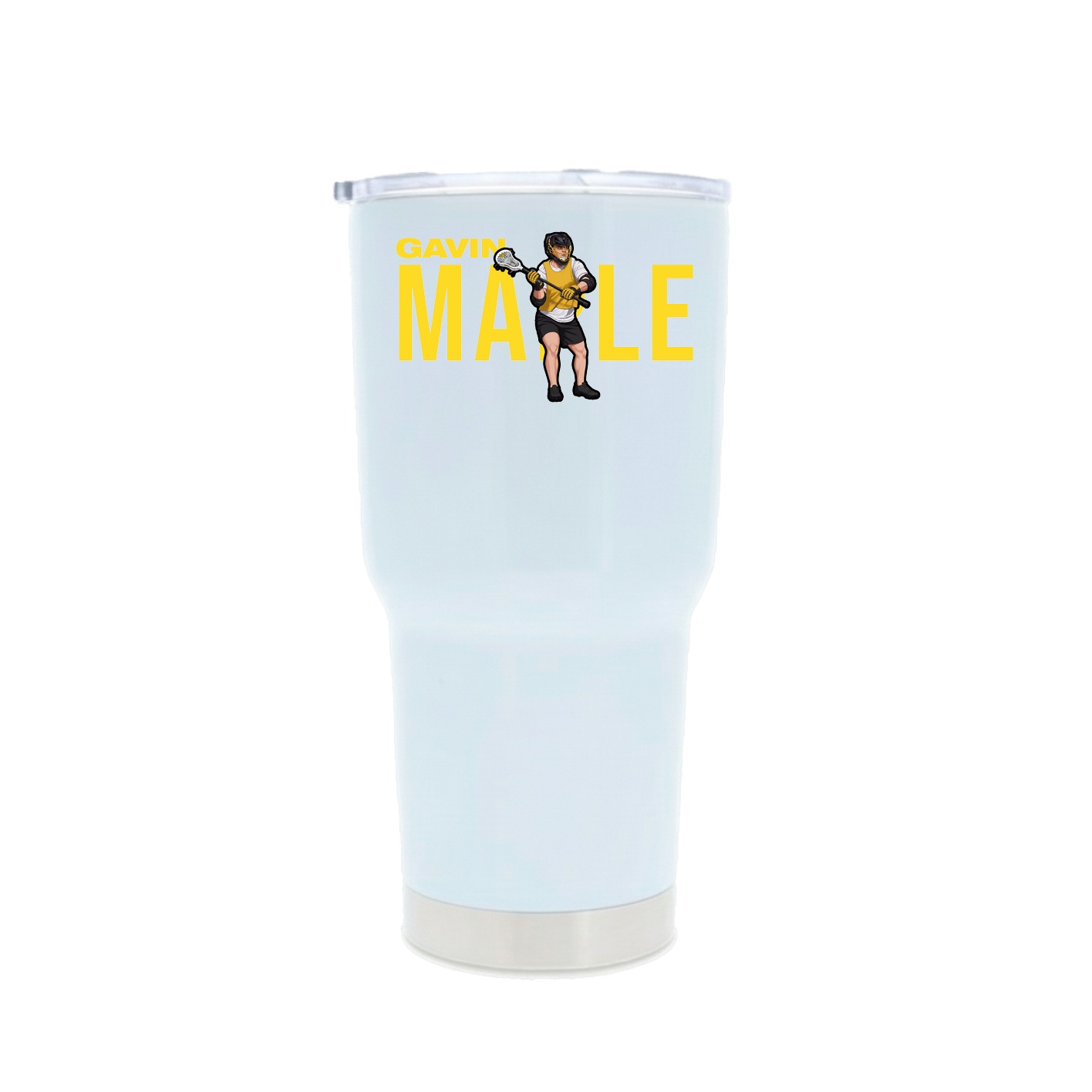 30oz Stainless Steel Tumbler — Player Name in White