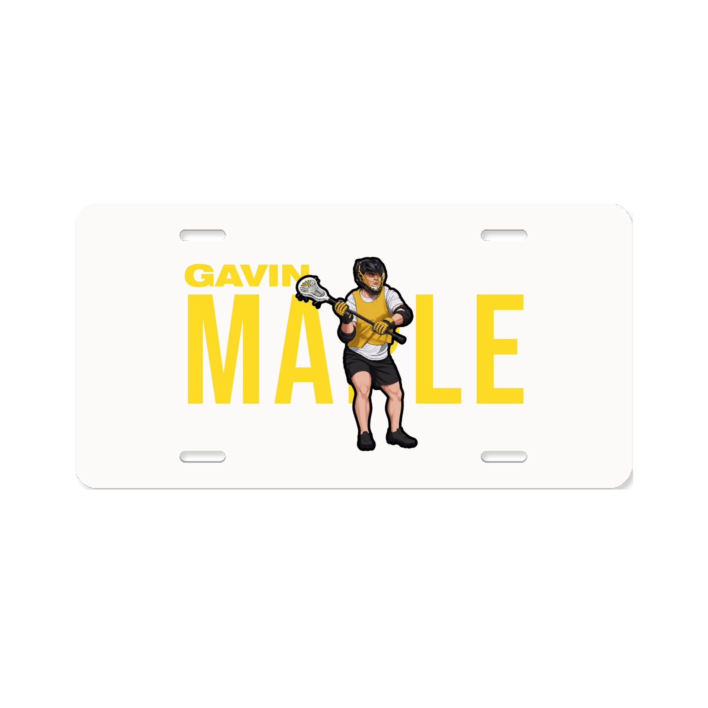 License Plate — Player Name in Classic
