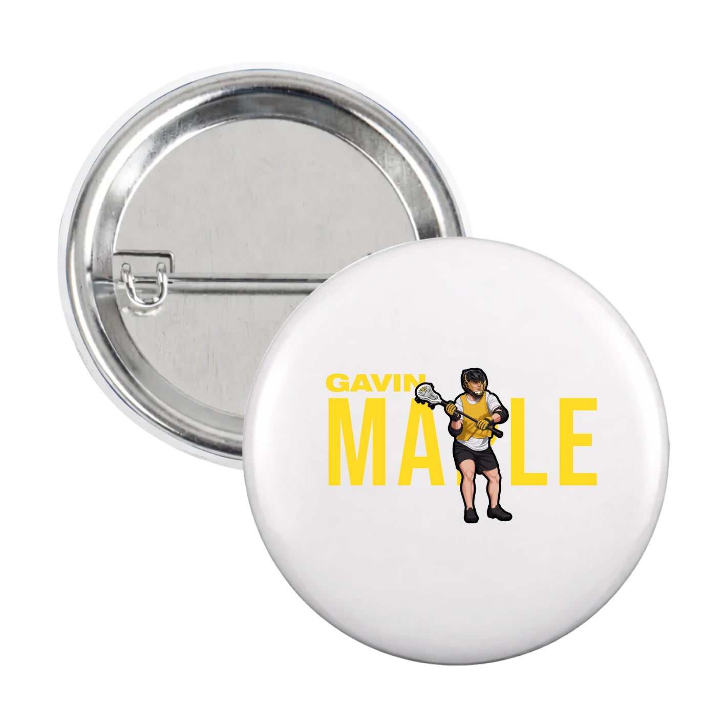 Game Day Button — Player Name in White