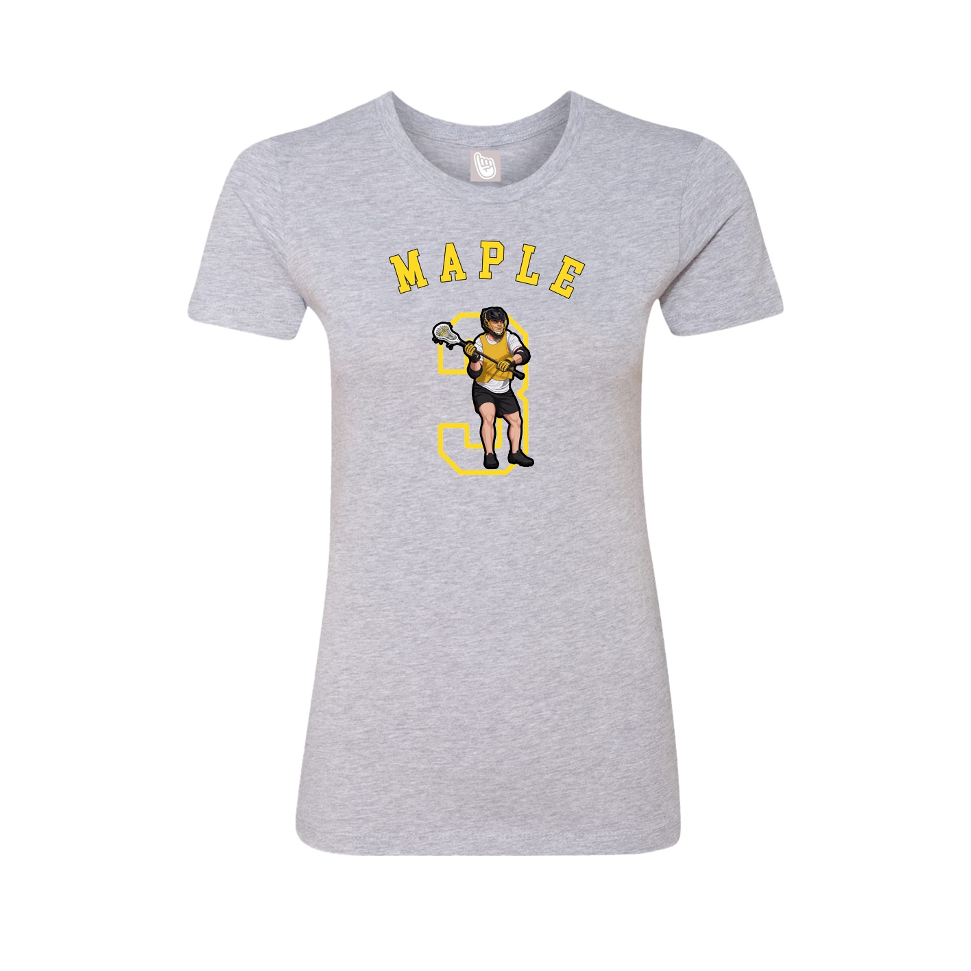 Fitted Women's Tee — Shirsey Arch in Grey