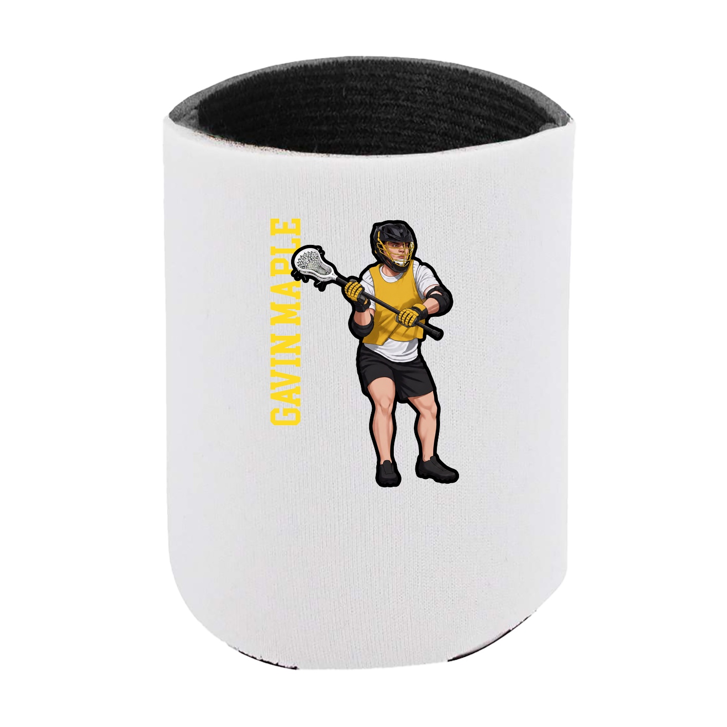 Can Holder — Name Vertical in White