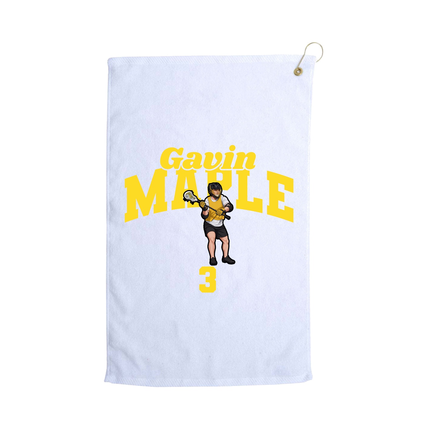 Golf Towel — Signature Arch in White