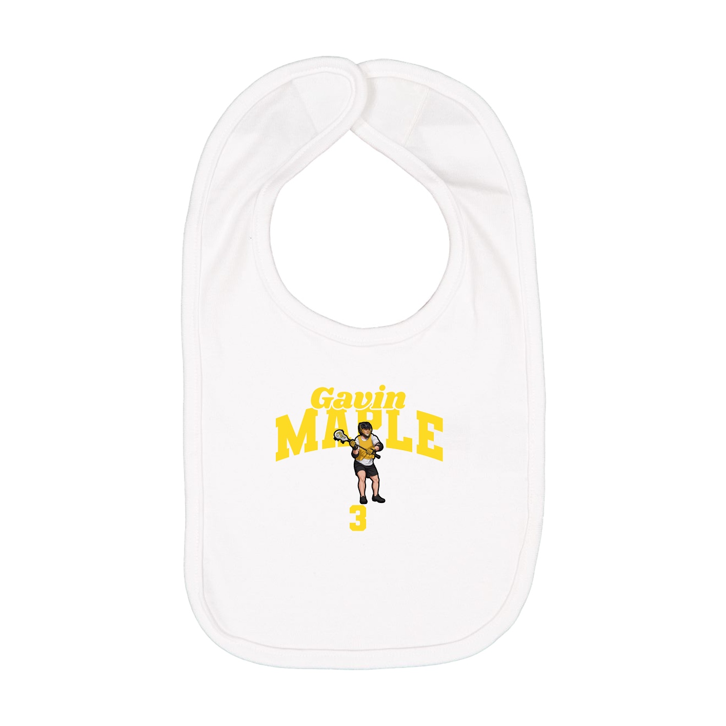 Infant Bib — Signature Arch in White