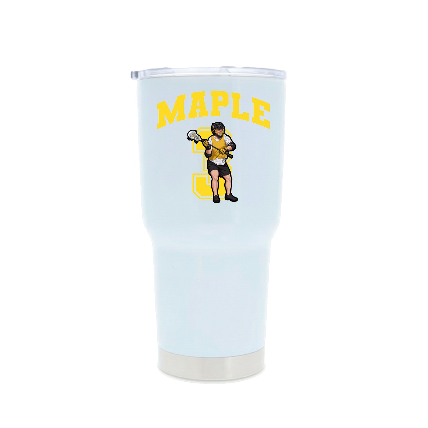 30oz Stainless Steel Tumbler — Number in White