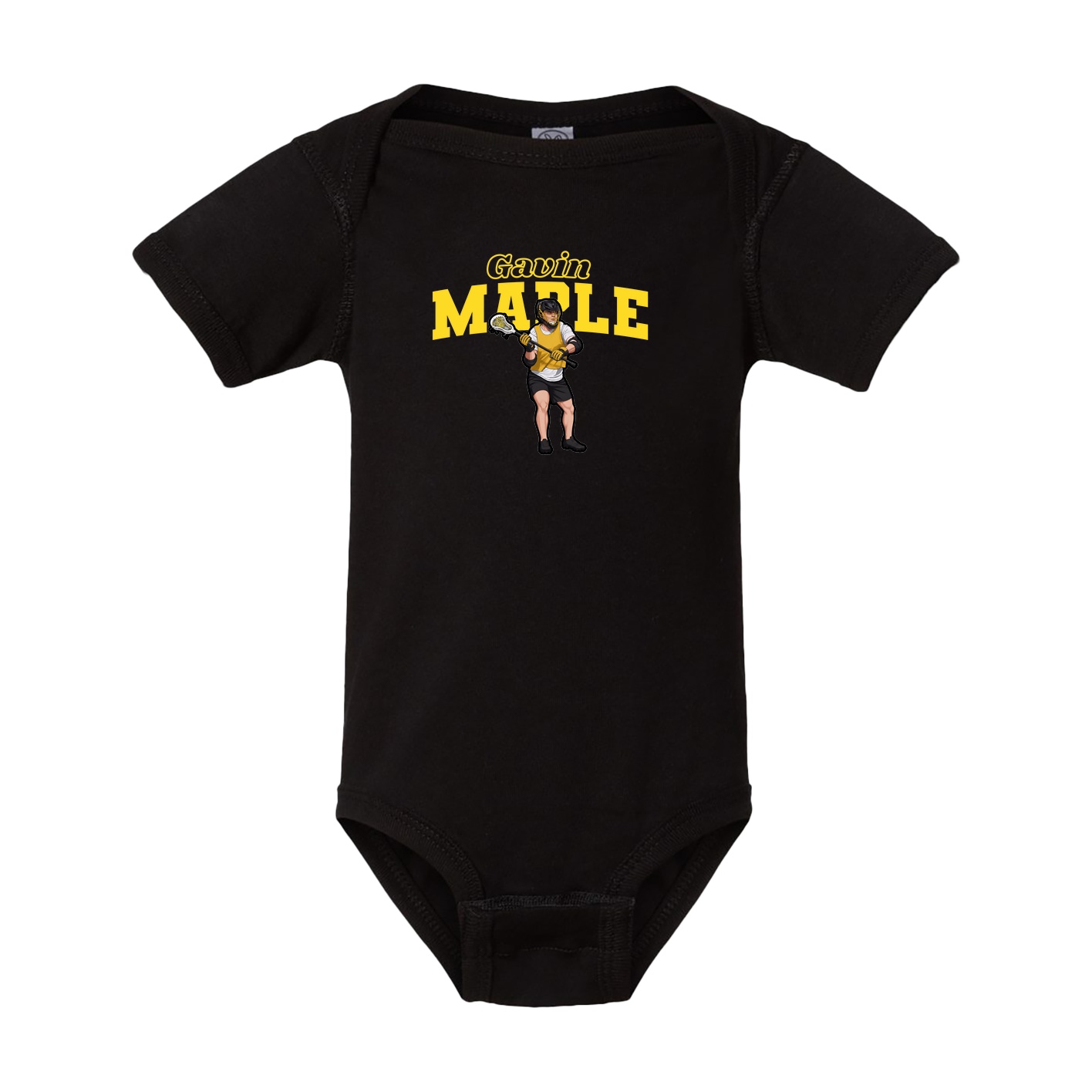 Baby Onesie — Name Arch in Black