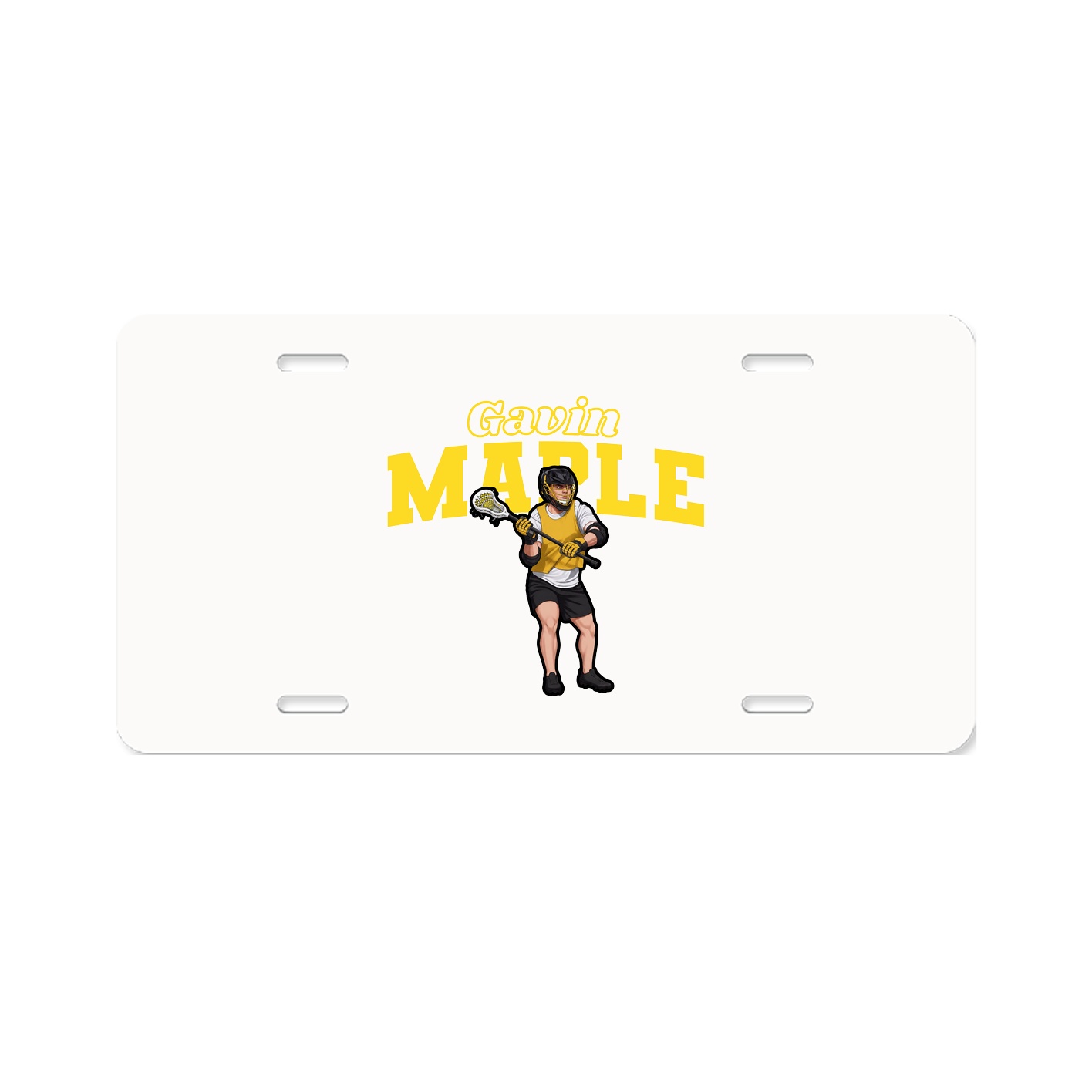 License Plate — Name Arch in Classic