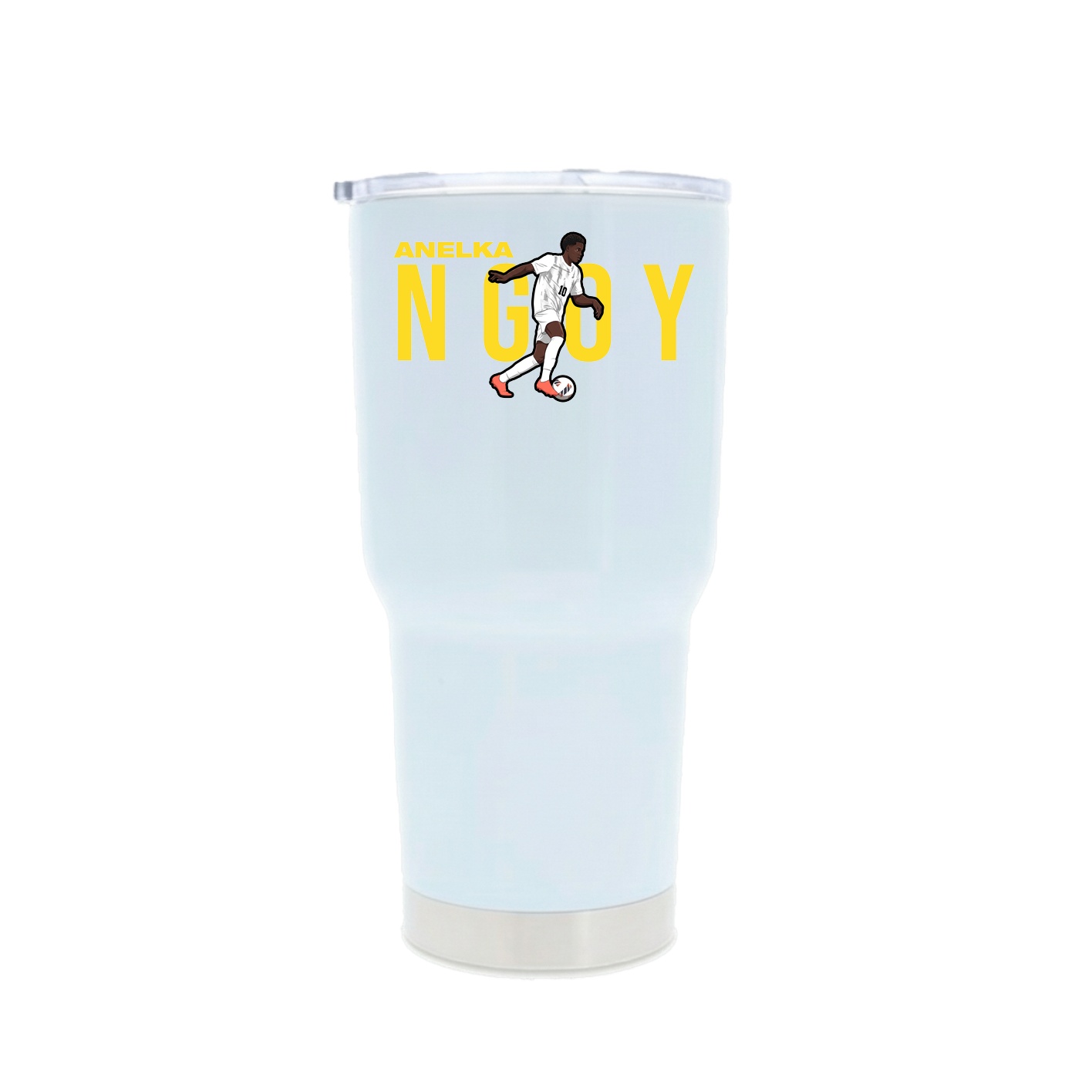 30oz Stainless Steel Tumbler — Player Name in White