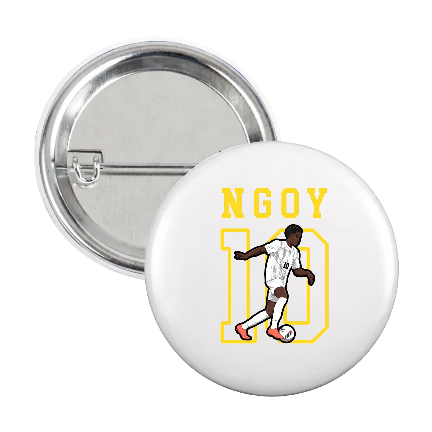 Game Day Button — Shirsey in White