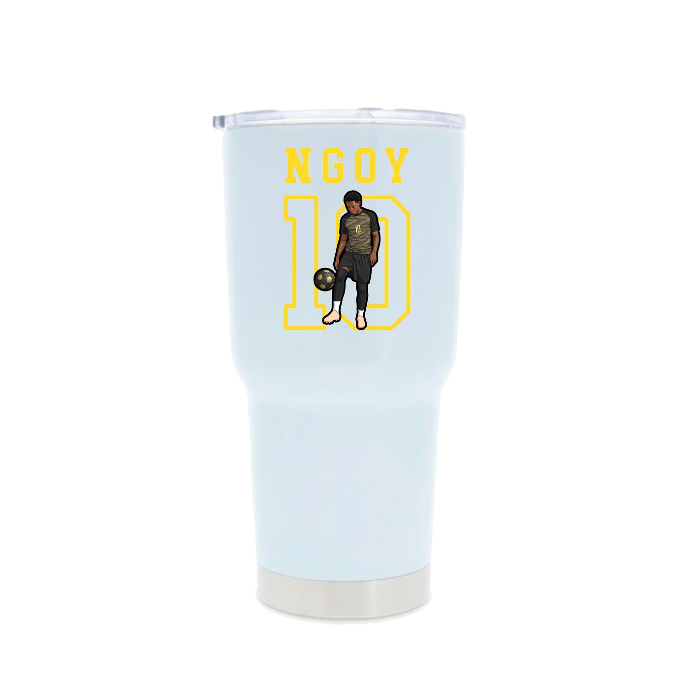 30oz Stainless Steel Tumbler — Shirsey in White