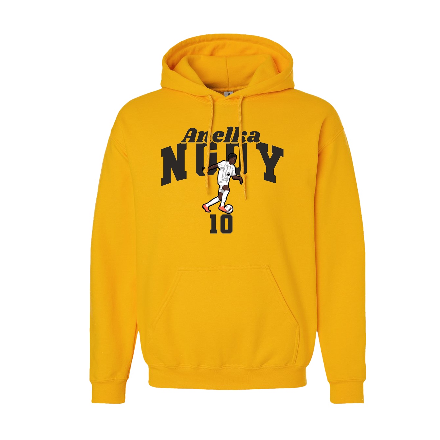 Youth Hoodie — Signature Arch in Gold