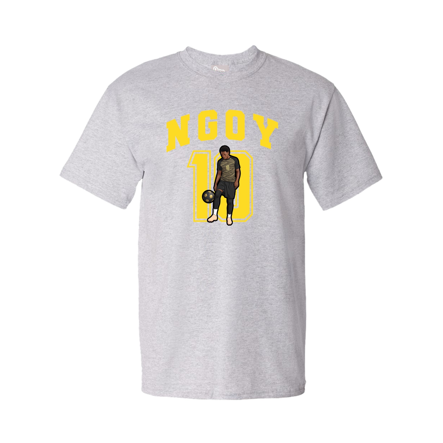 Youth Tee — Number in Grey