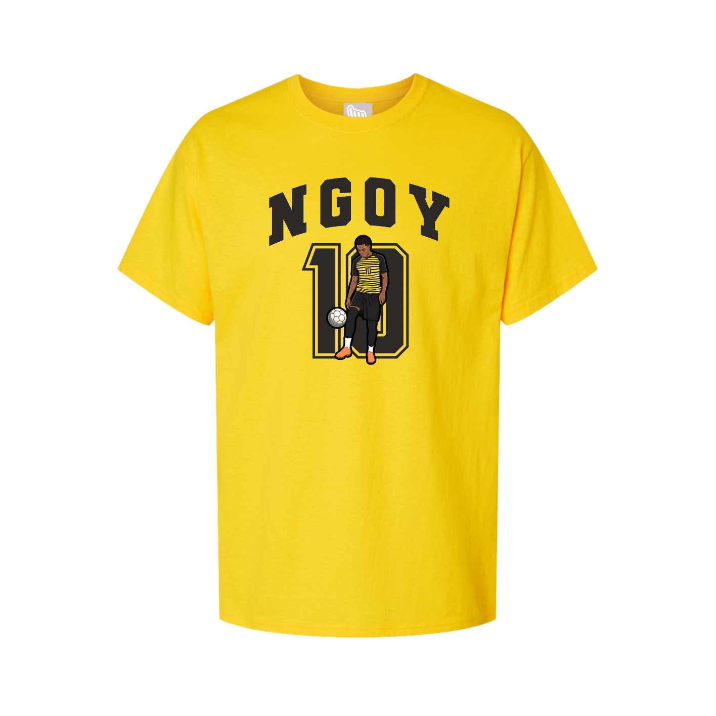 Youth Tee — Number in Gold