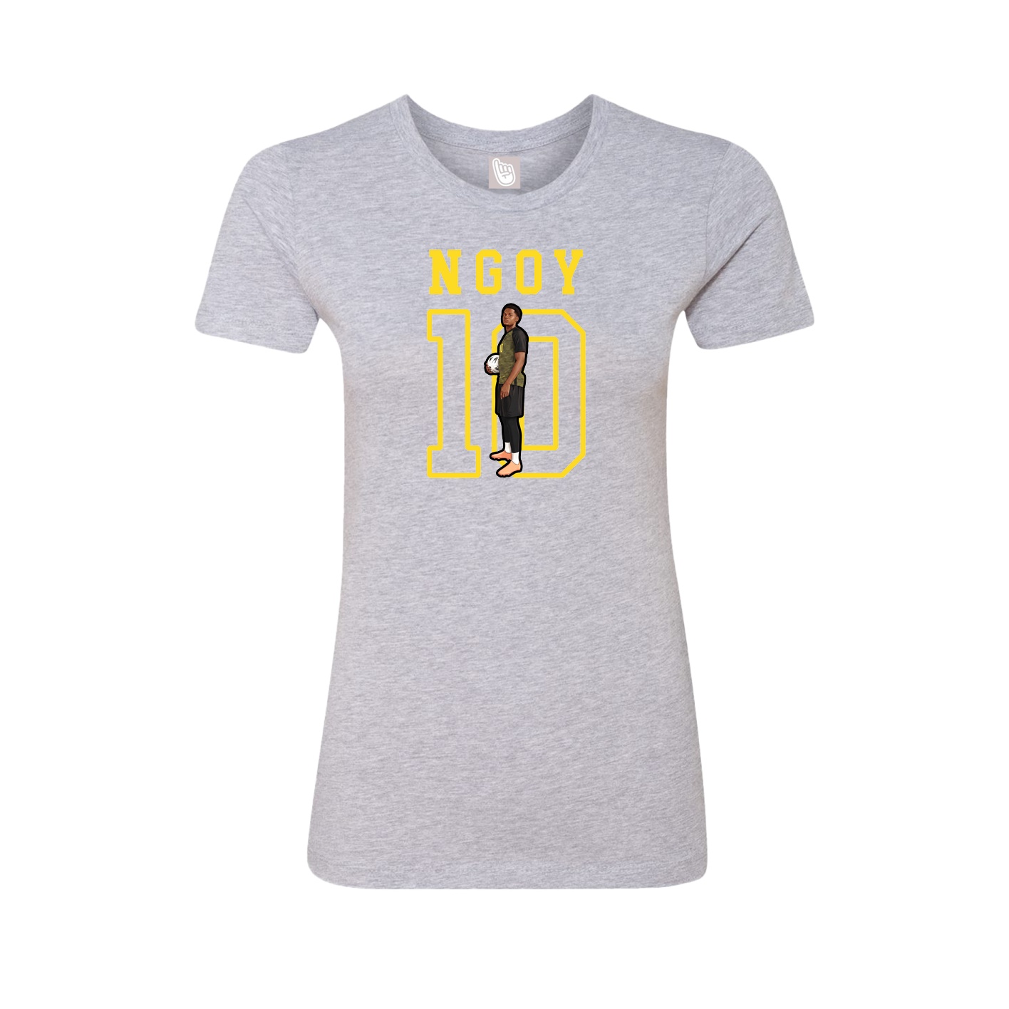 Fitted Women's Tee — Shirsey in Grey