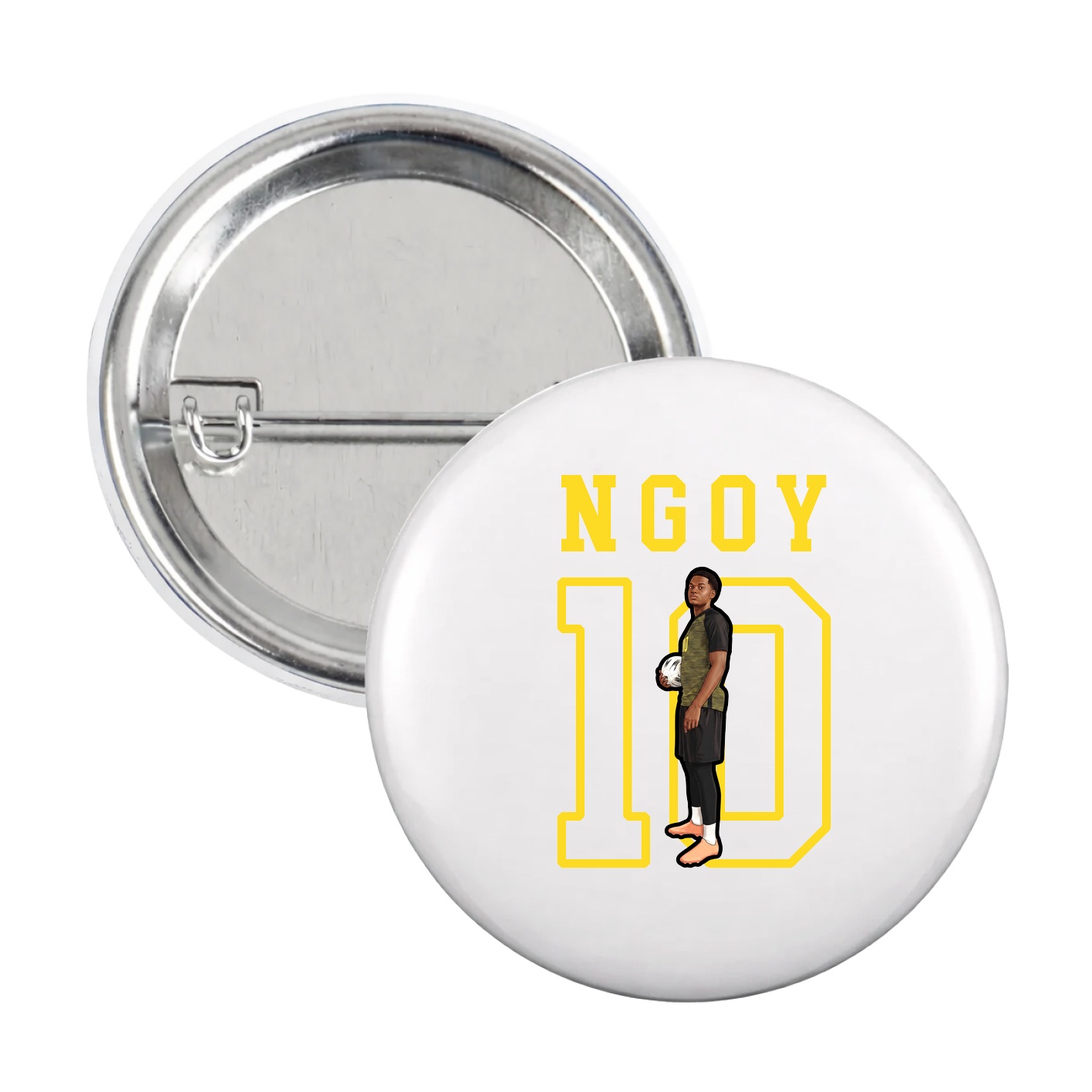 Game Day Button — Shirsey in White
