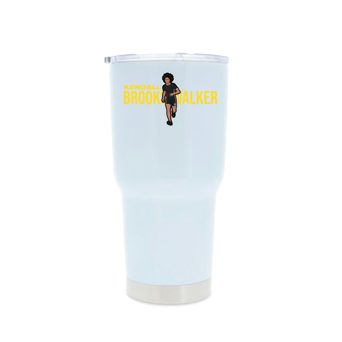 30oz Stainless Steel Tumbler — Player Name in White