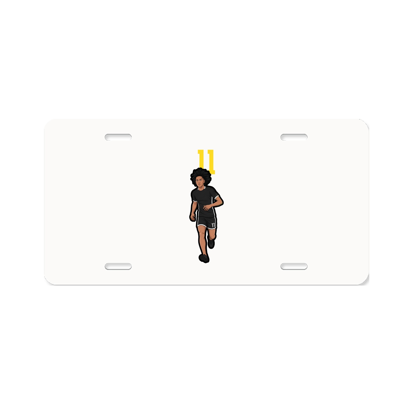 License Plate — Number Top in Classic