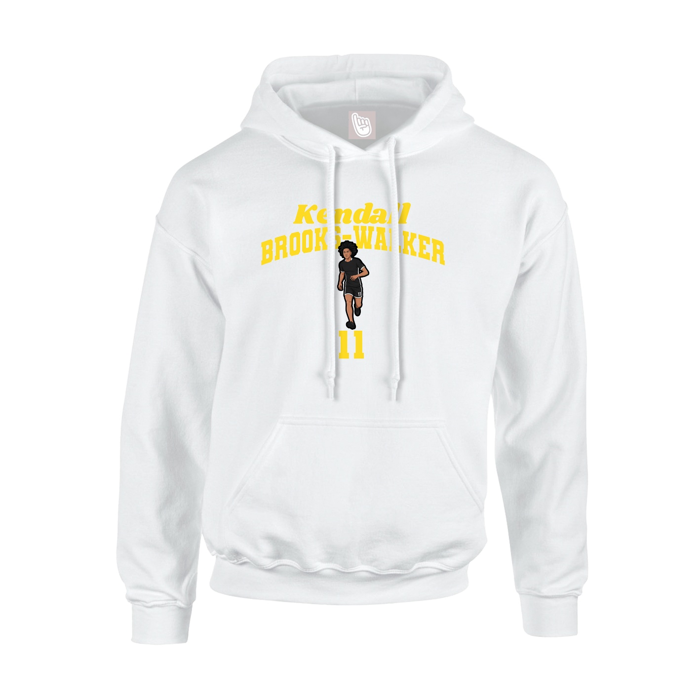 Hoodie — Signature Arch in White