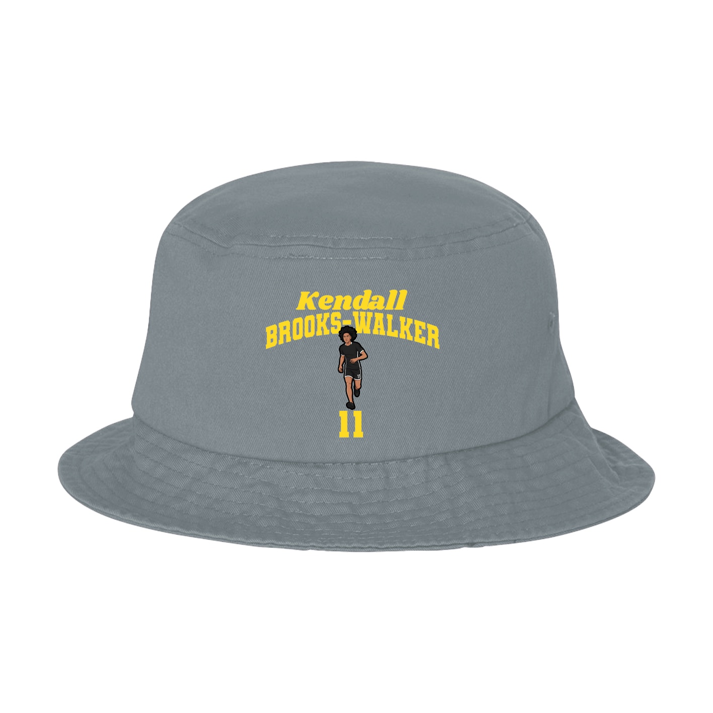 Bucket Cap — Signature Arch in Grey