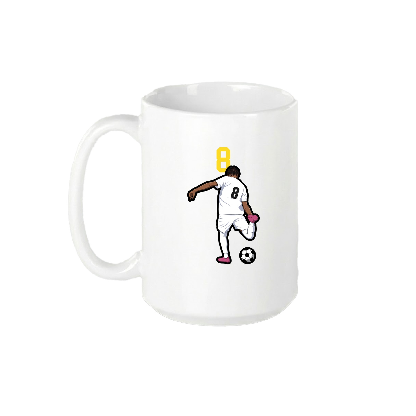 15oz Coffee Mug — Number Top in White