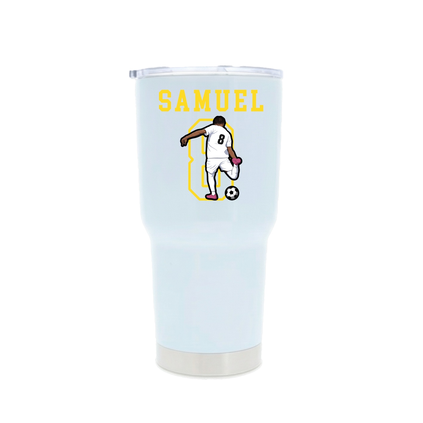 30oz Stainless Steel Tumbler — Shirsey in White