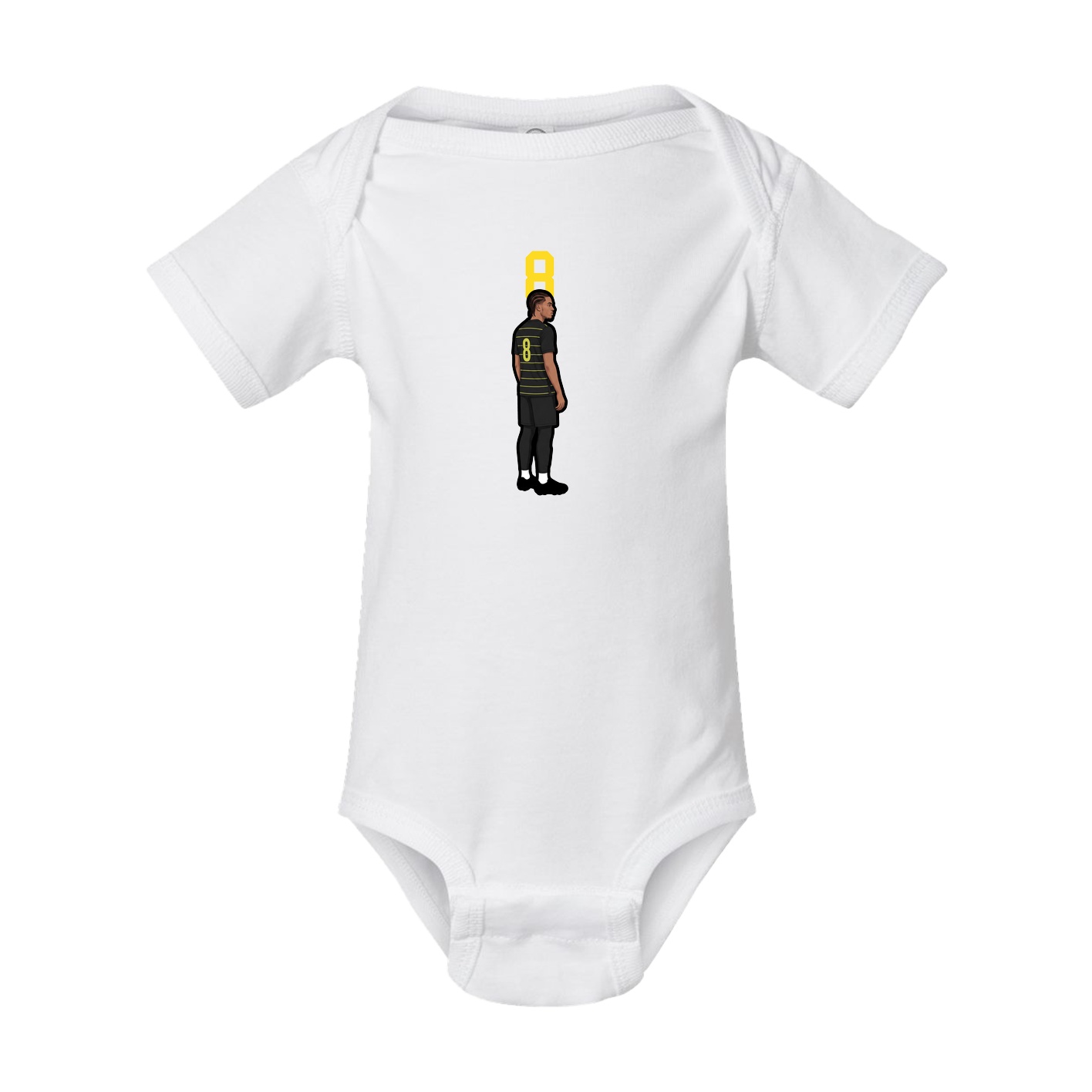 Baby Onesie — Number Top in White