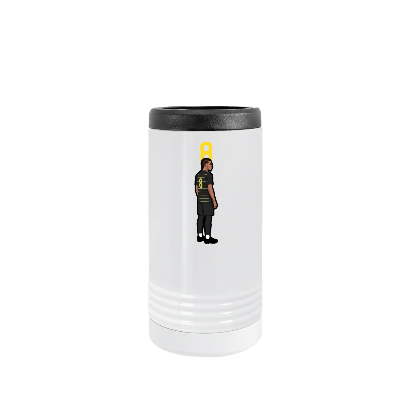 Slim Beverage Holder — Number Top in White