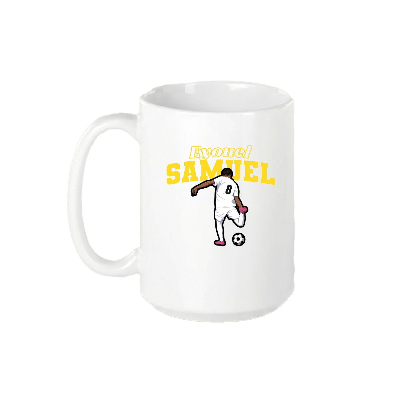 15oz Coffee Mug — Name Arch in White