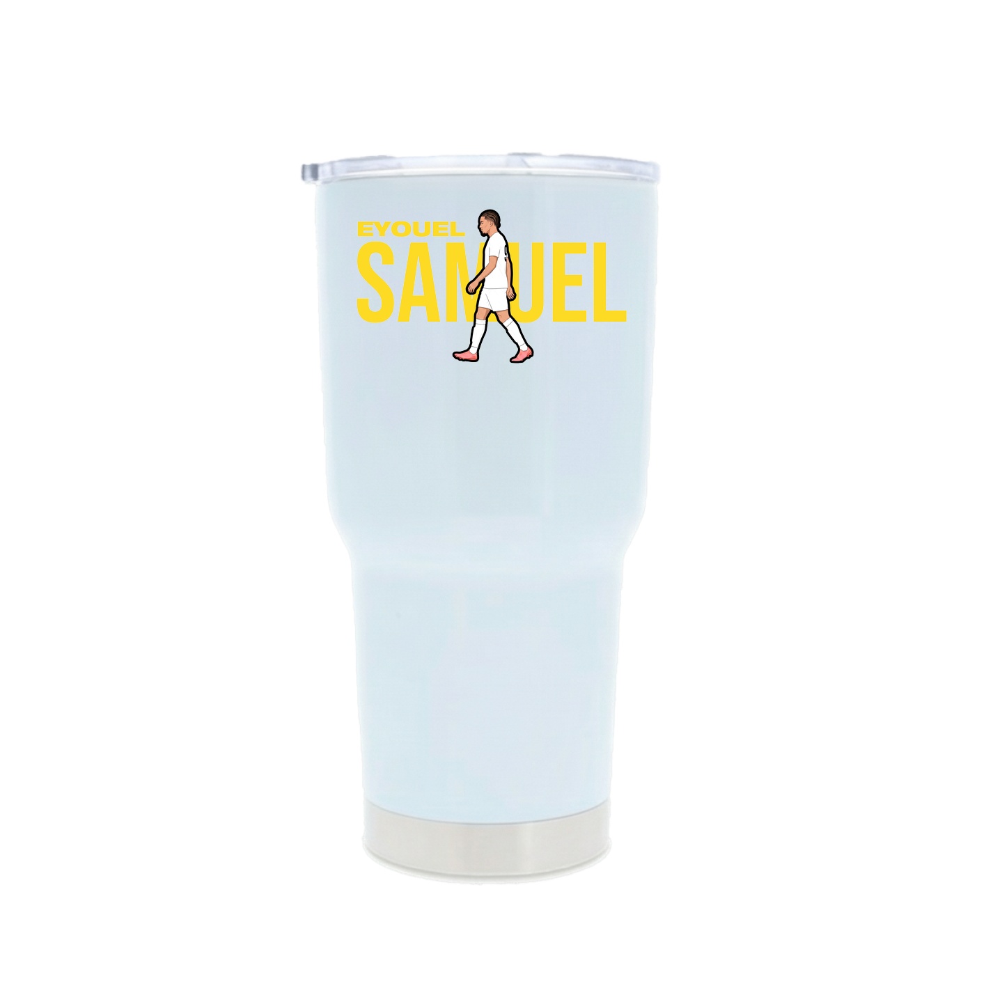 30oz Stainless Steel Tumbler — Player Name in White