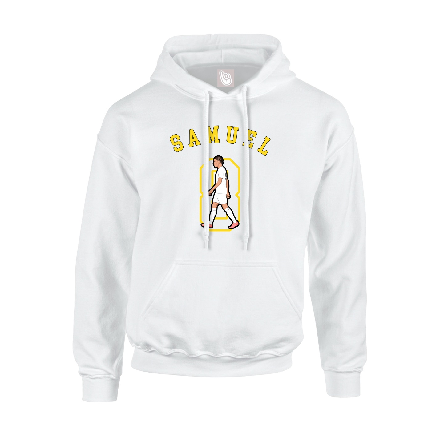 Youth Hoodie — Shirsey Arch in White