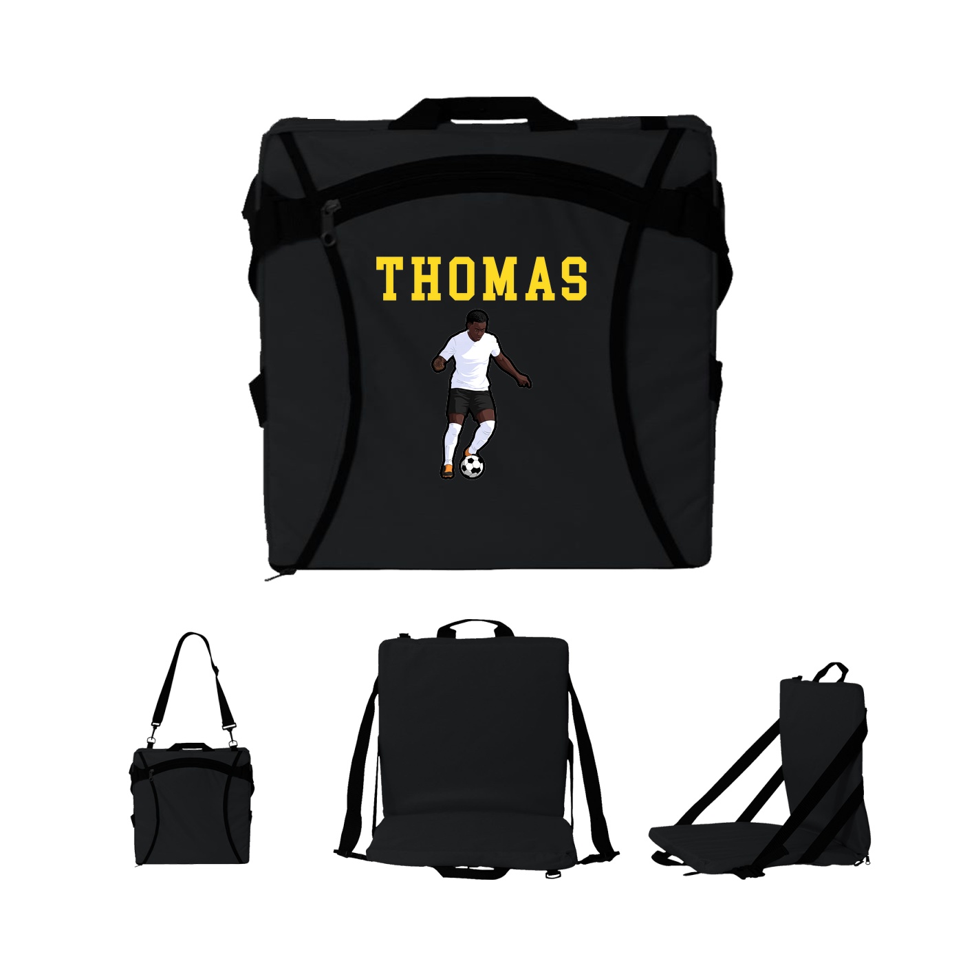 Folding Stadium Seat — Shirsey in Black