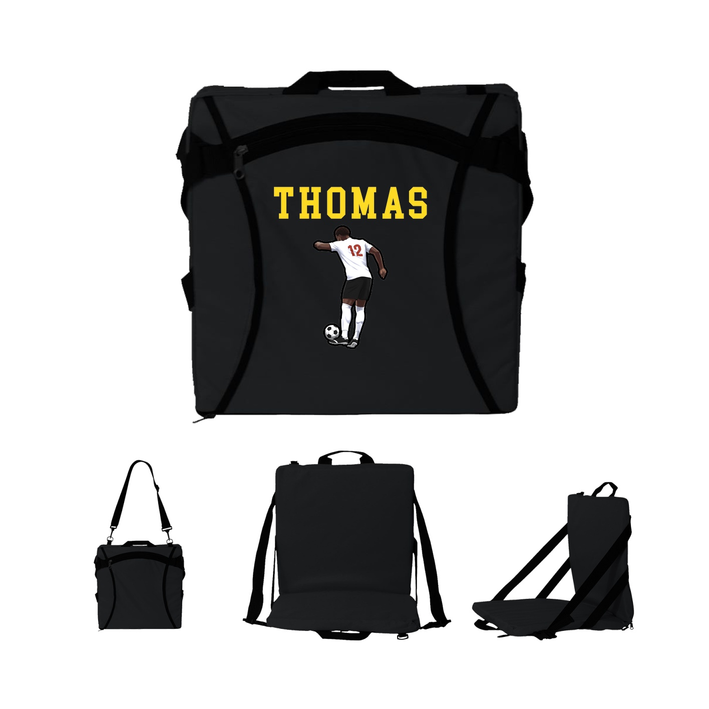 Folding Stadium Seat — Shirsey in Black