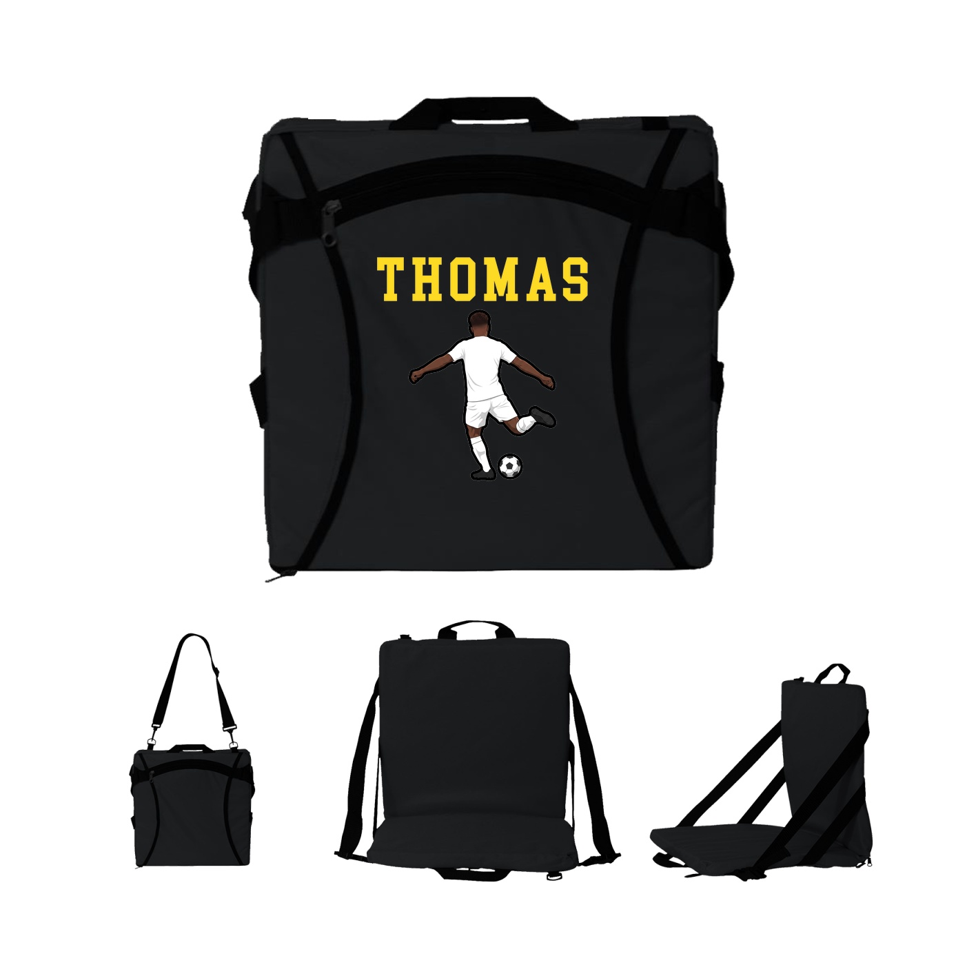 Folding Stadium Seat — Shirsey in Black