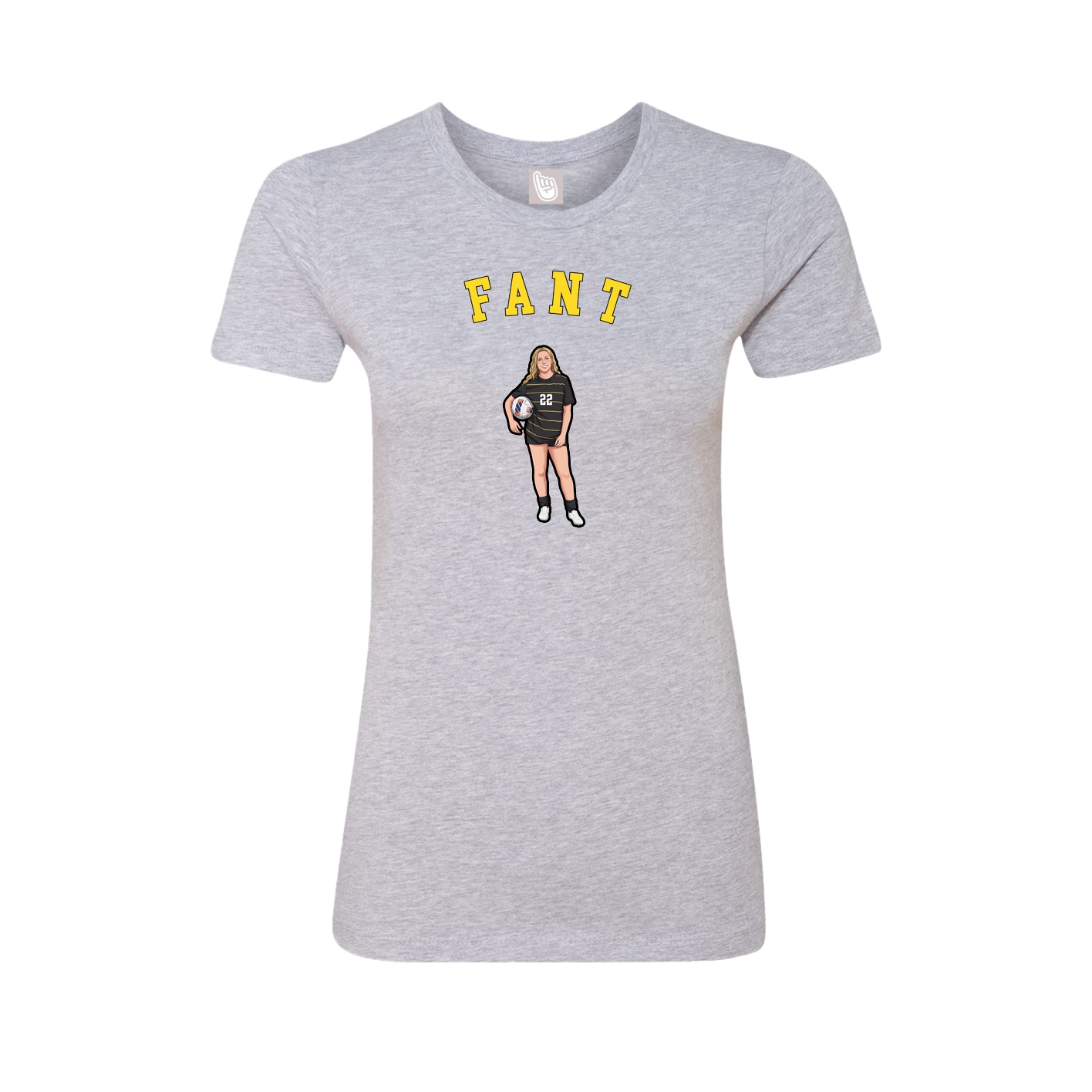 Fitted Women's Tee — Shirsey Arch in Grey
