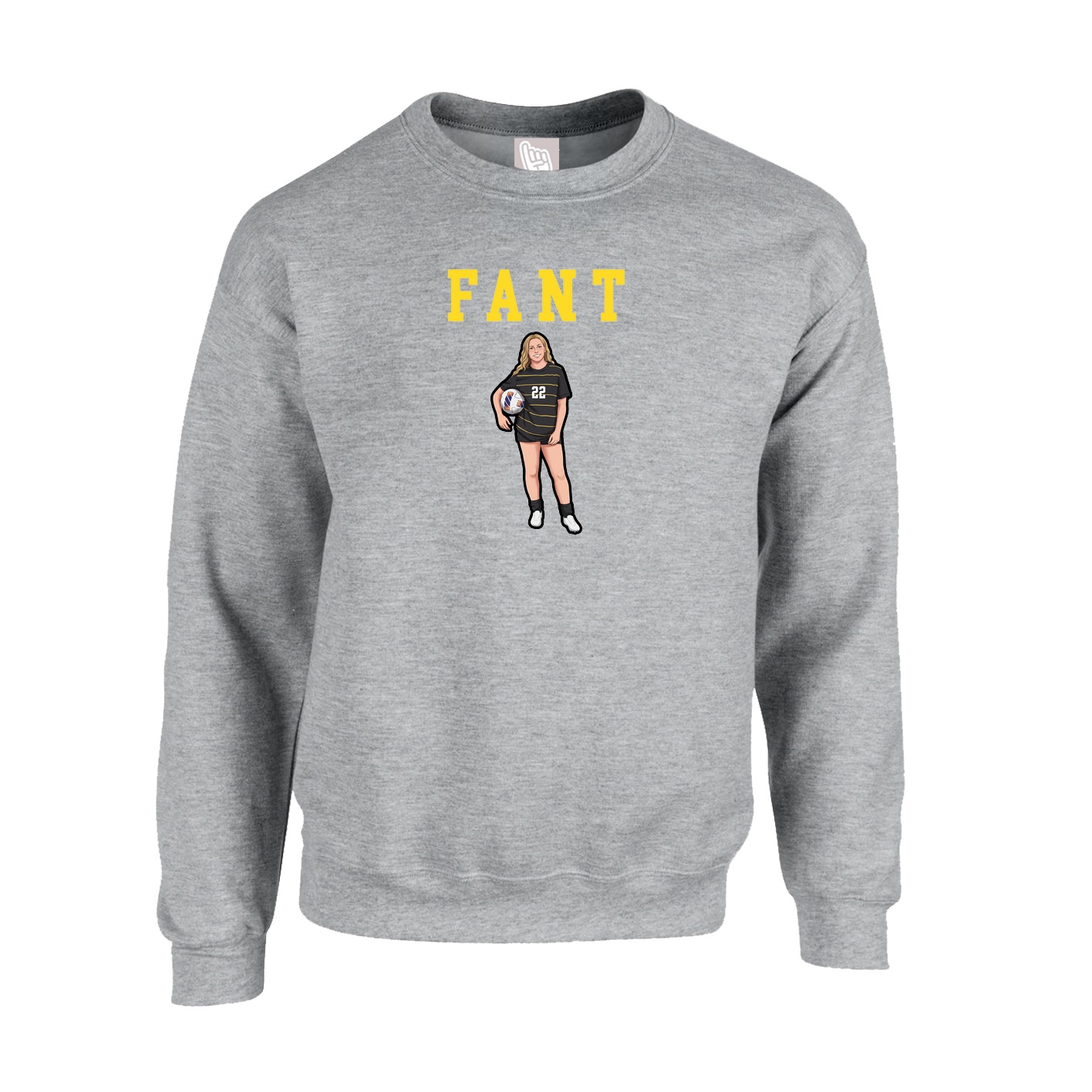 Fleece Crew — Shirsey in Grey