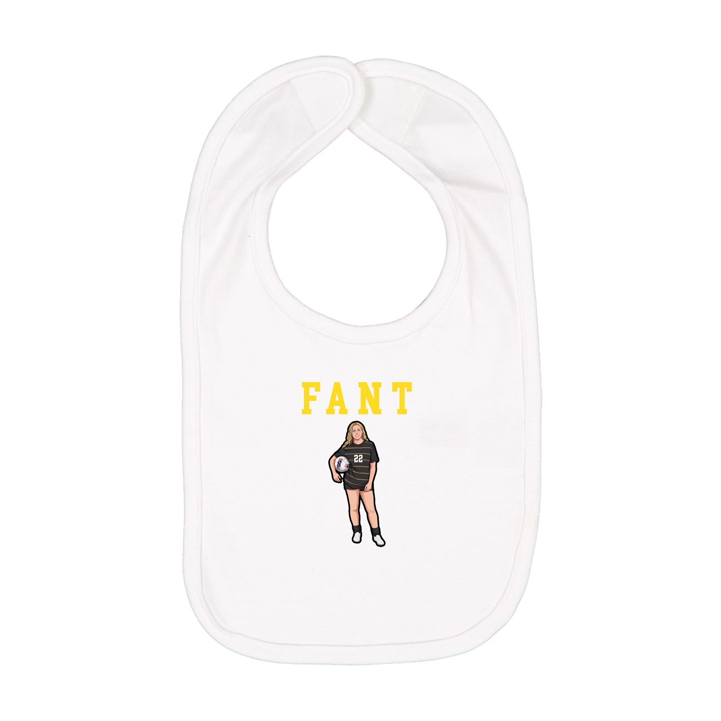 Infant Bib — Shirsey in White