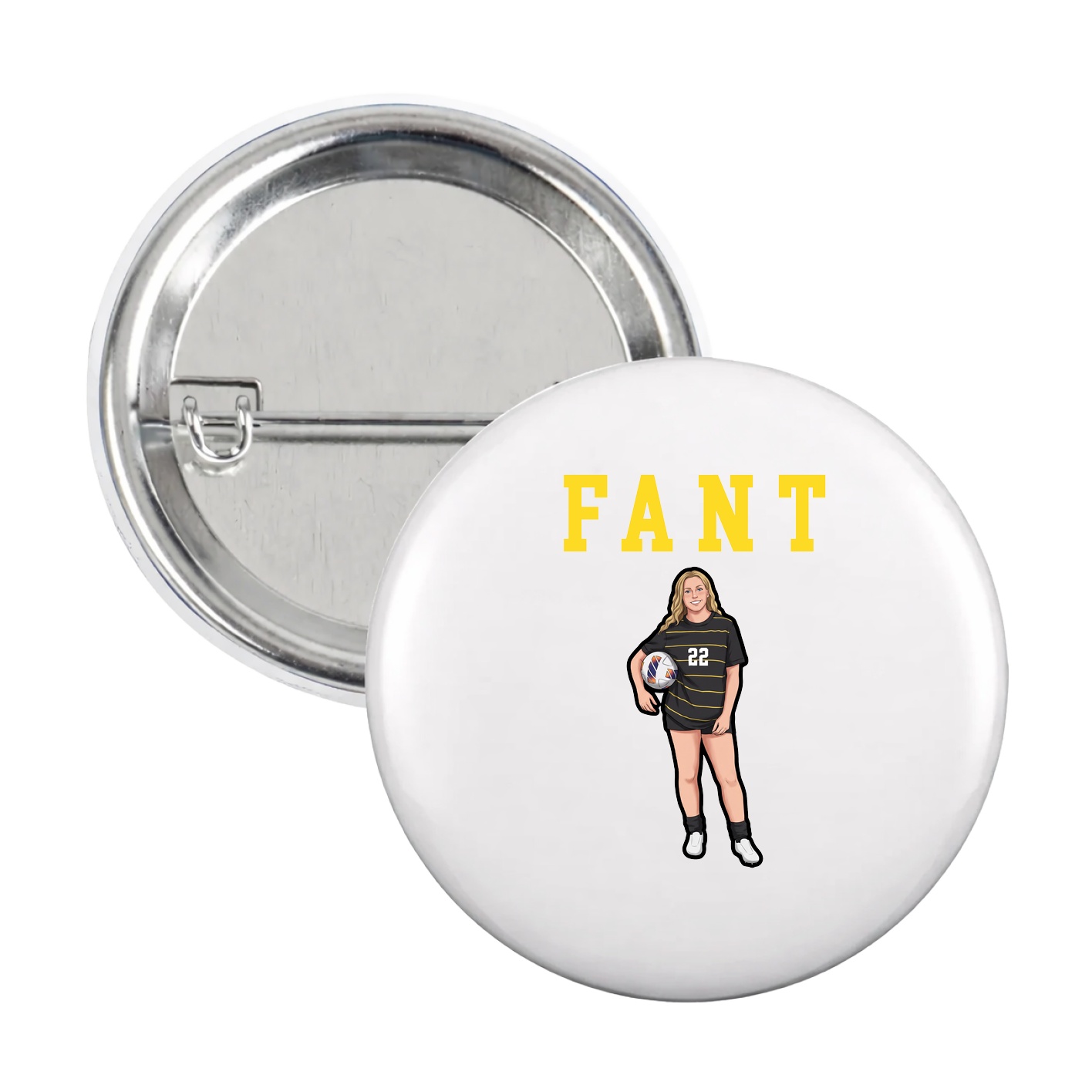 Game Day Button — Shirsey in White