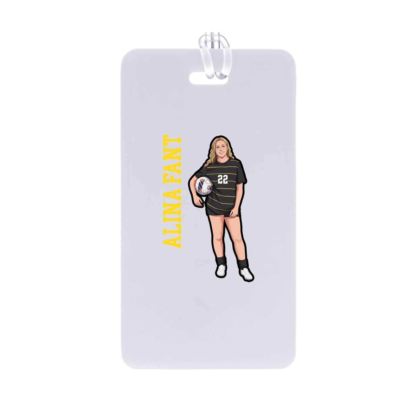 Bag Tag — Name Vertical in Classic